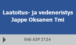 Laatoitus- ja vedeneristys Jappe Oksanen Tmi logo